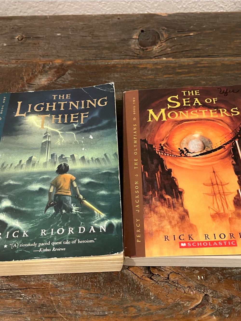 Percy Jackson & The Olympians Paperback Set - Orange & Teal Covers